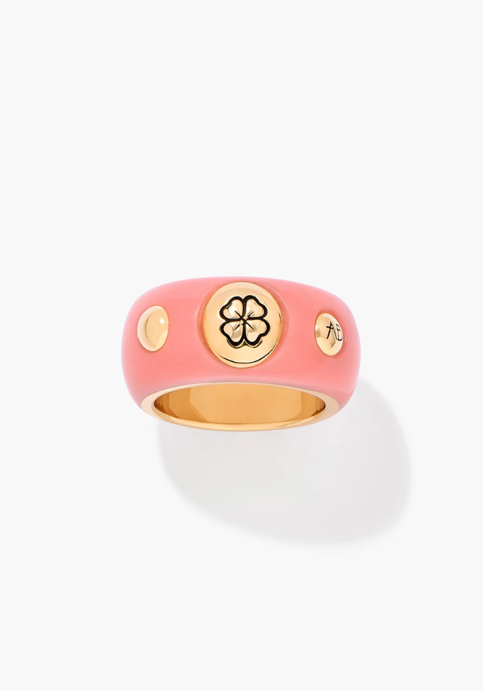 Bague Dysie Trèfle Rose - Aurélie Bidermann