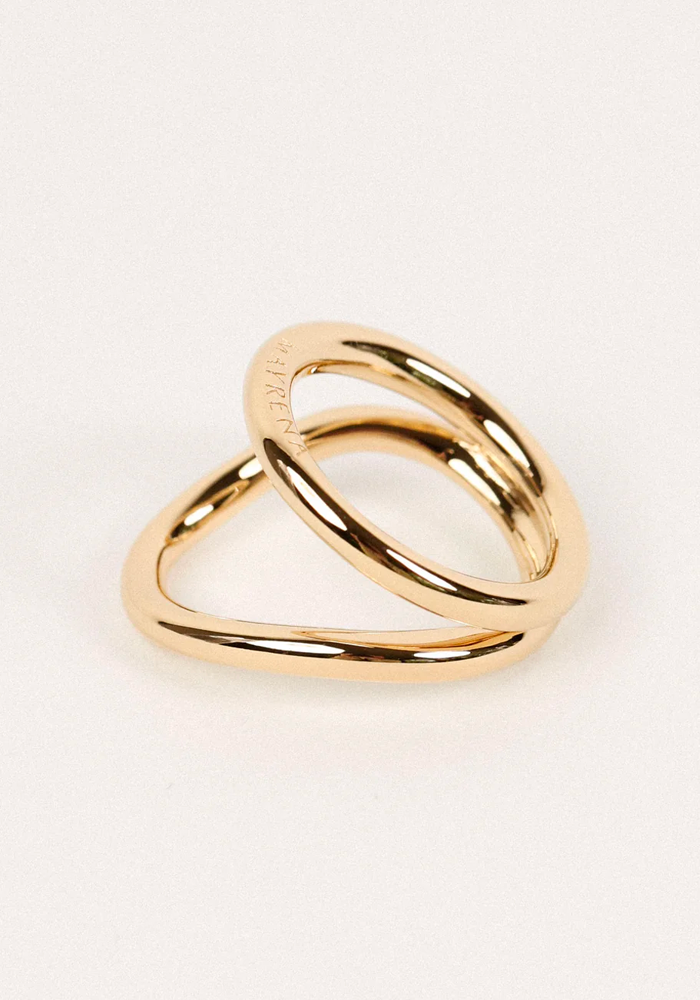 Bague Écho Plaqué Or - Mayrena
