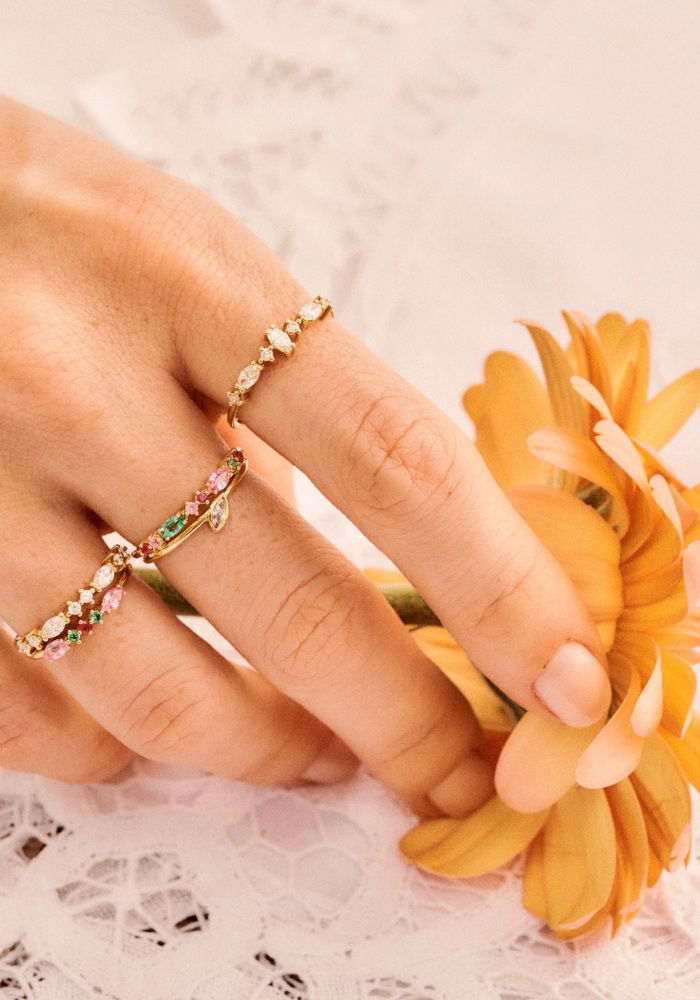 Bague Gaia 6 Rouge - Sophie D'Agon