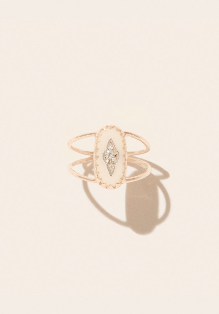 Bague Mahe Blanc - Pascale Monvoisin
