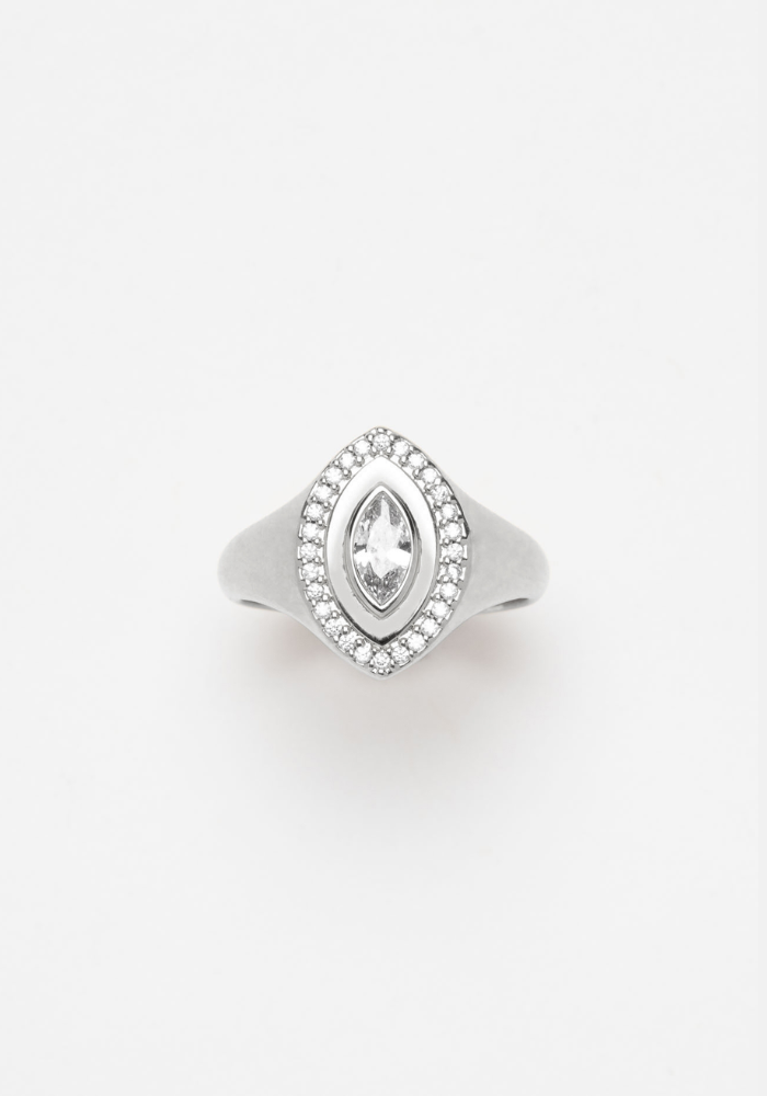 Bague Mira Plaqué Argent