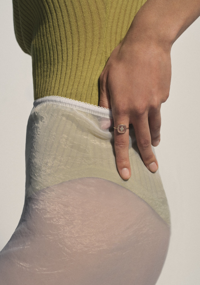 Bague Pierrot Stawberry Quartz - Pascale Monvoisin