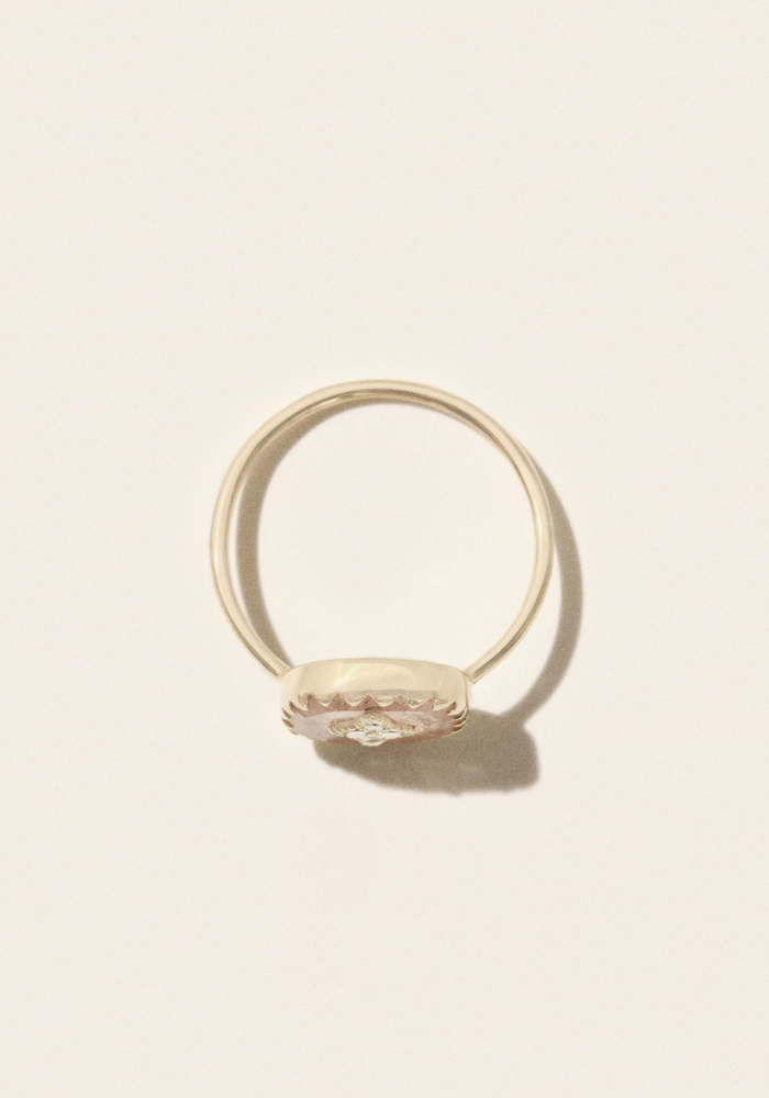 Bague Pierrot Stawberry Quartz - Pascale Monvoisin