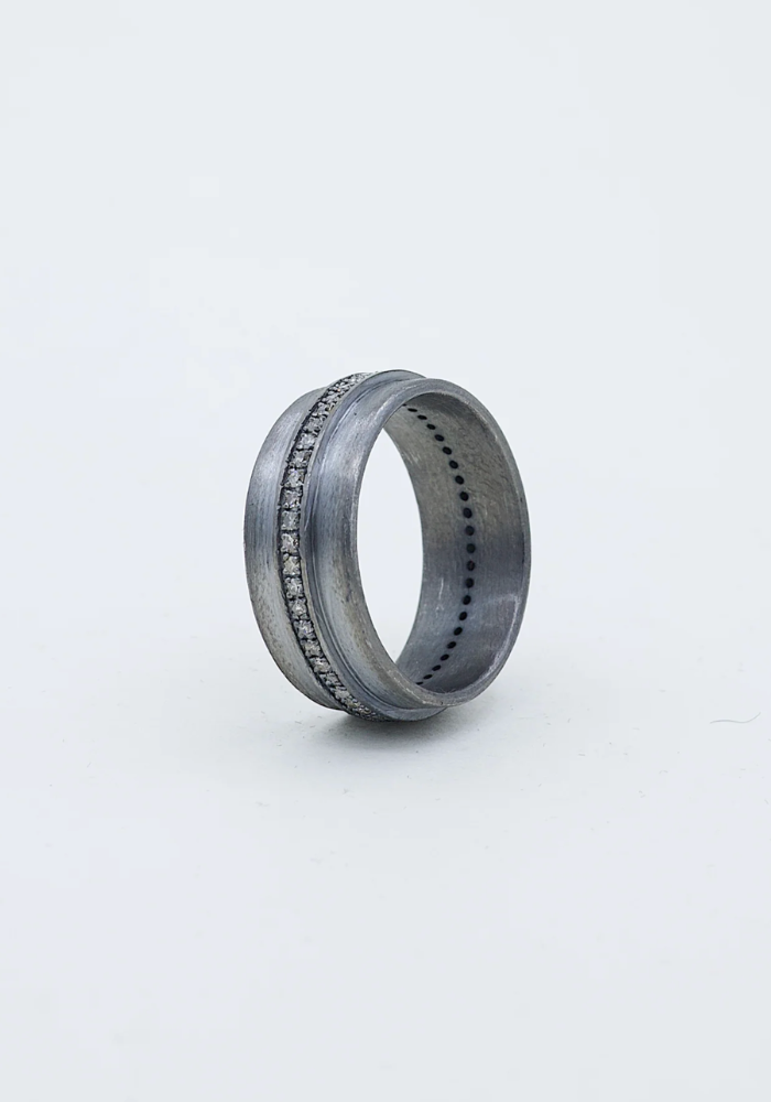 Bague Saphale Rhodié - Baya Creation Paris