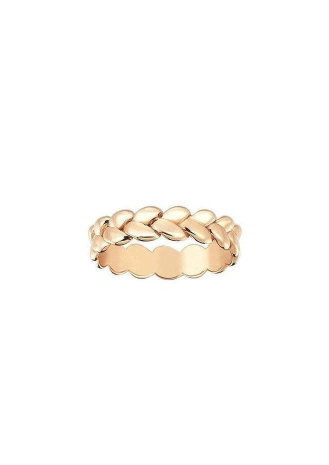 Bague Breaded Or Rose - Kismet by Milka