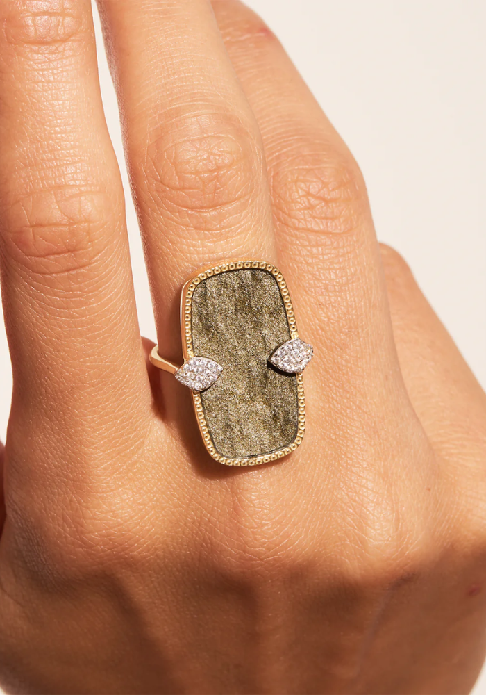 Bague Sangha Obsidienne - Be Maad