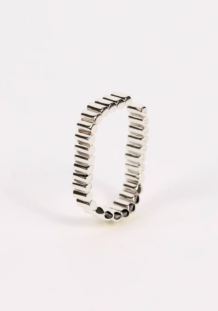Bijou D'Oreille Memphis Horizontal Argent- Mayrena