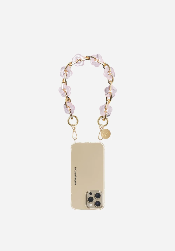 Bijou De Téléphone Cassy Fleurs Roses - La Coque Française