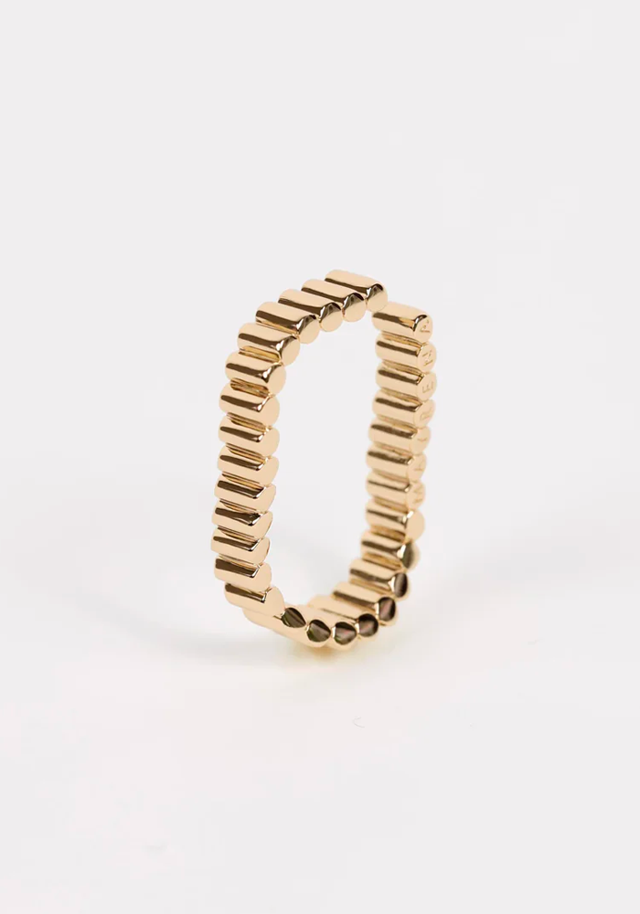 Bijou D'Oreille Memphis Horizontal Plaqué Or - Mayrena