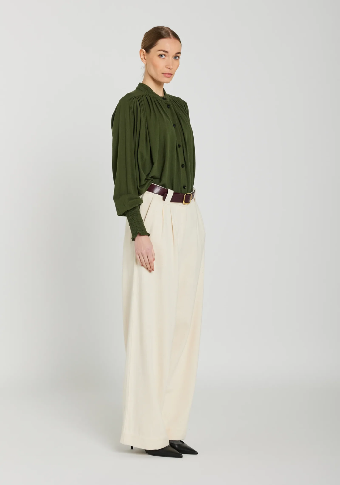 Blouse Cesar Olive - V De Vinster