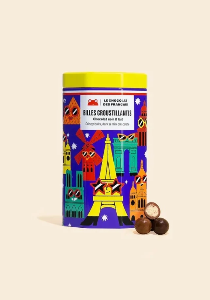 Boîte De Billes Croustillantes Chocolat Noir & Lait