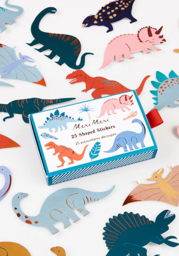 Boîte De 25 Autocollants Dinosaures - Meri Meri