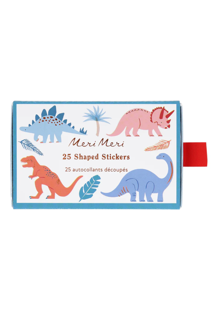 Boîte De 25 Autocollants Dinosaures - Meri Meri
