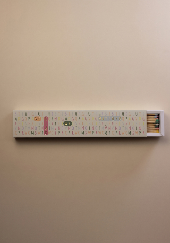 Boîte De 50 Allumettes Longues So Glad We Matched - Matchbook Creative