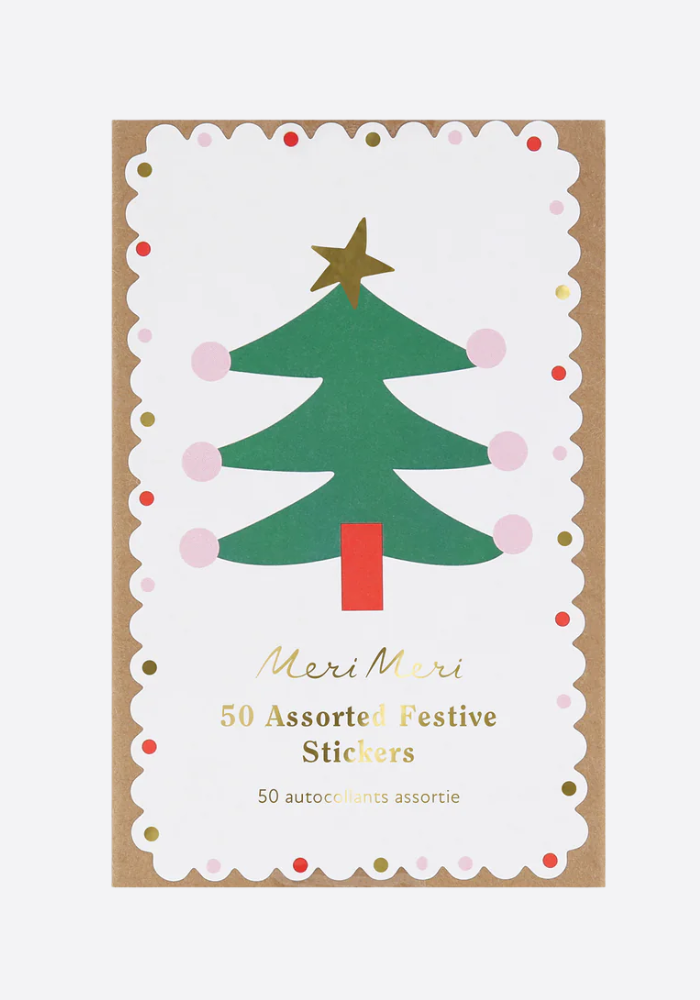 Boîte De 50 Stickers De Noël - Meri Meri