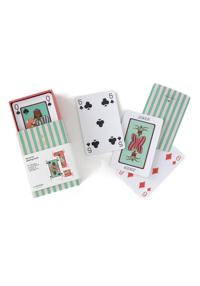 Boîte De Cartes À Jouer A-Journal Vert - Sélectionné par Blush