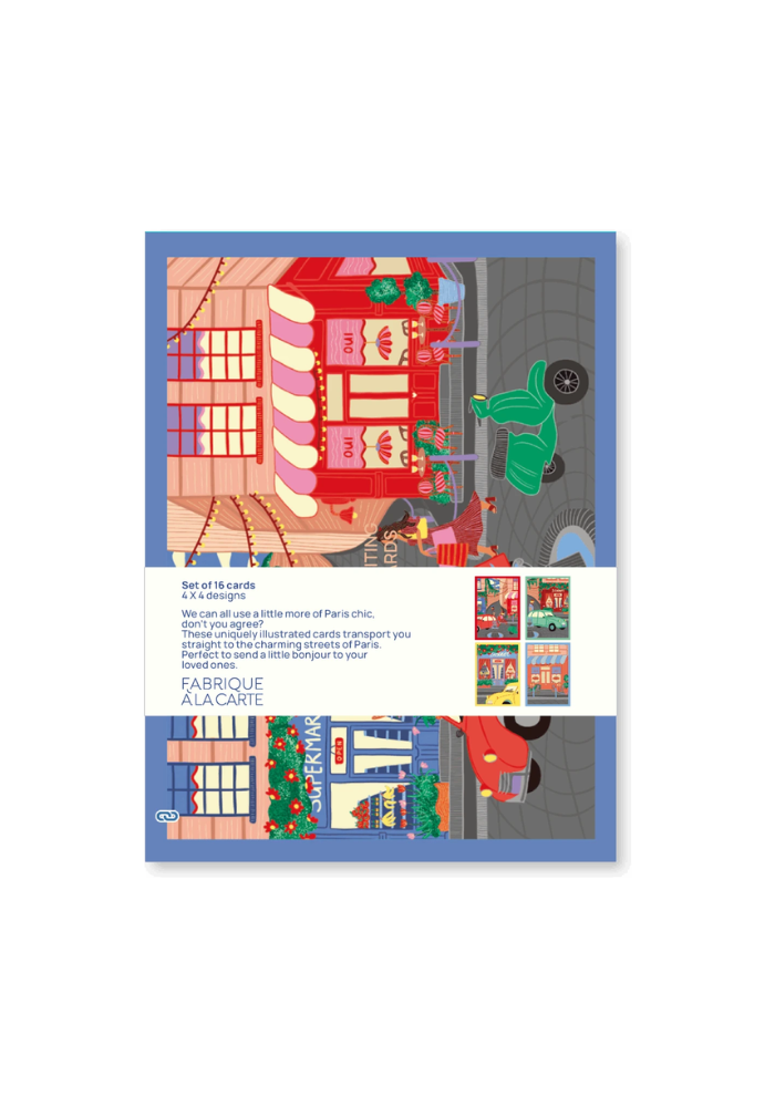 Boîte de 16 Cartes Postales Paris - A-Journal