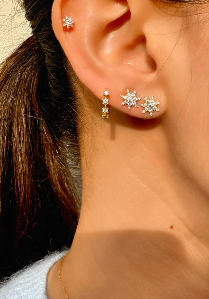 Boucle D'Oreille Bonne Étoile - Rosa Maïtea