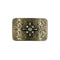 Boucle De Ceinture Fleur Strass Doré