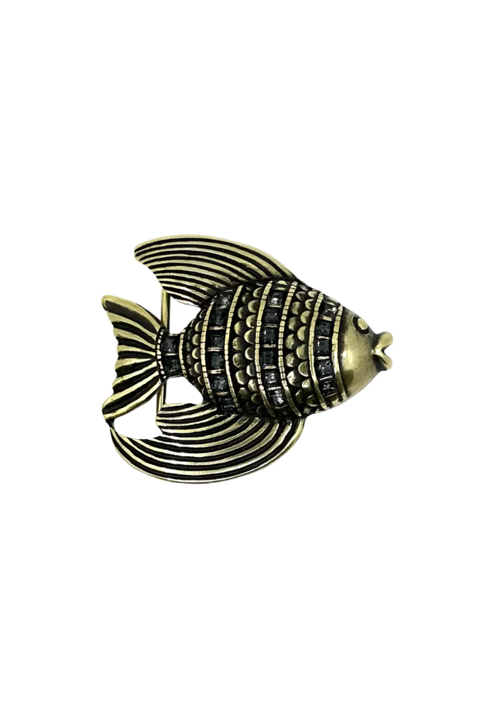 Boucle De Ceinture Poisson Doré - Yolete