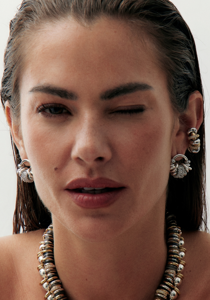 Boucles D'Oreilles Chrome - Sigal