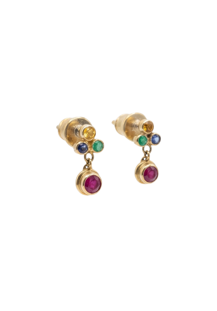 Boucles D'Oreilles N°538Y Rose - Marie-Laure Chamorel