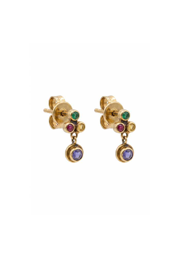 Boucles D'Oreilles N°538Y Violet