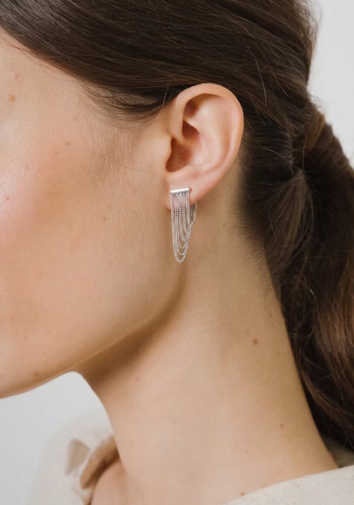 Boucles D'Oreilles Sandra - Semi Lunaire