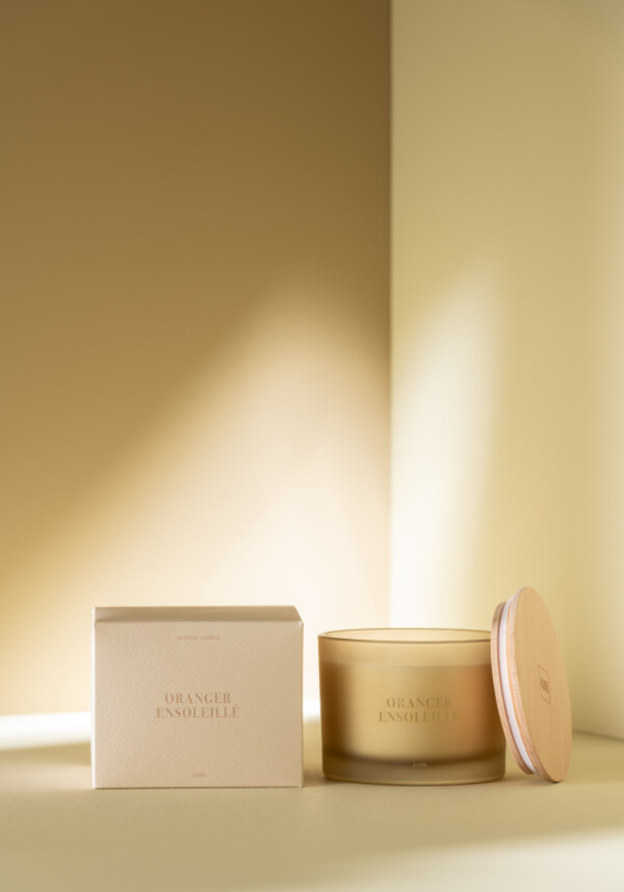 Bougie Orange Ensoleillé - Sélectionné par Blush