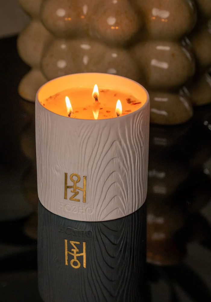 Bougie Rechargeable Flamme Purificatrice - Hozho Paris