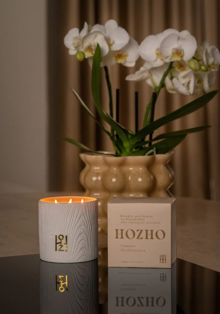 Bougie Rechargeable Flamme Purificatrice - Hozho Paris