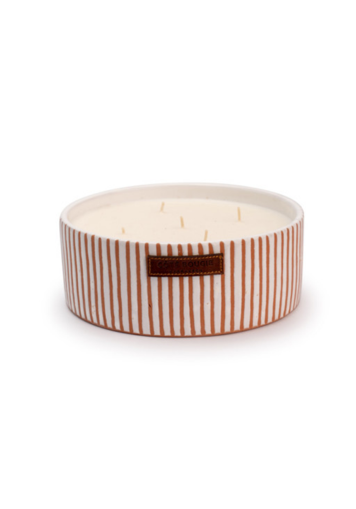 Bougie Zebre Plate Terra L - Côté Bougie