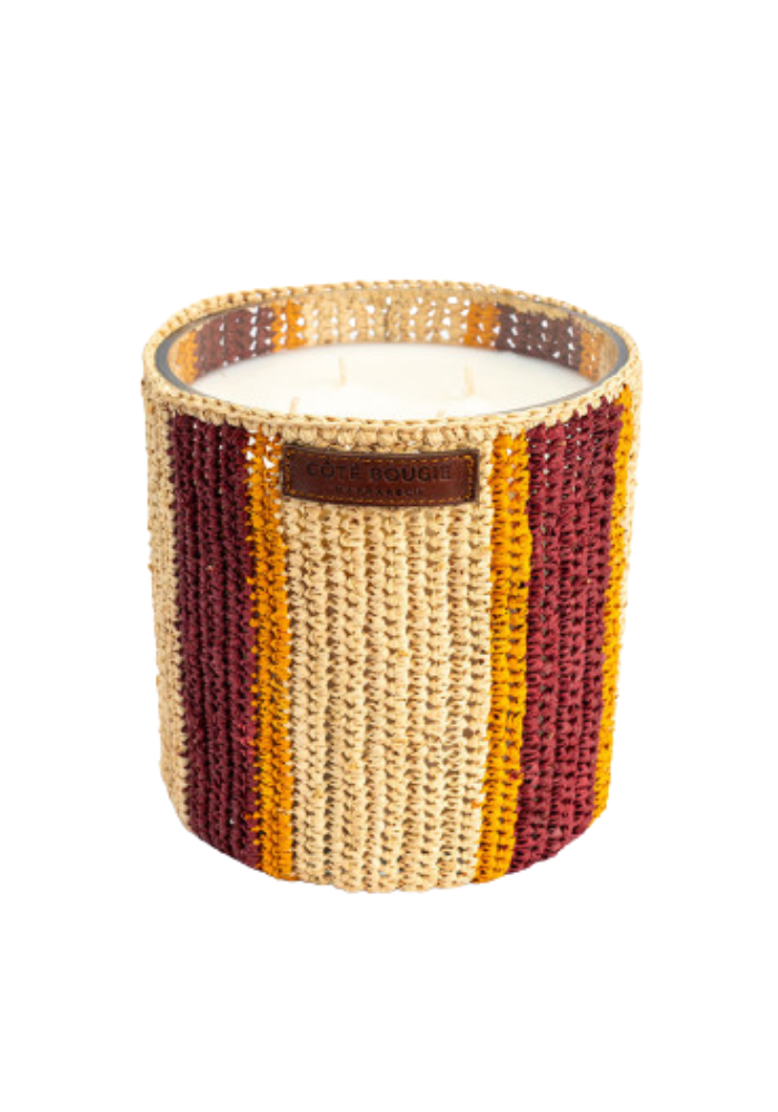 Bougie Raphia Rim XL - Côté Bougie