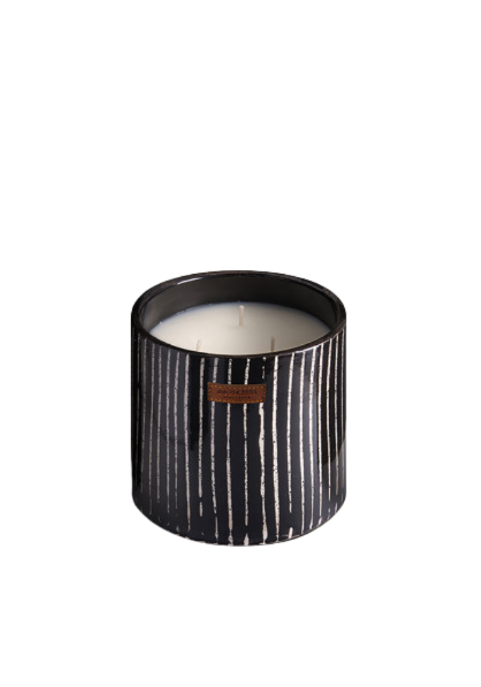 Bougie Zèbre Mandarine Majorelle S - Côté Bougie