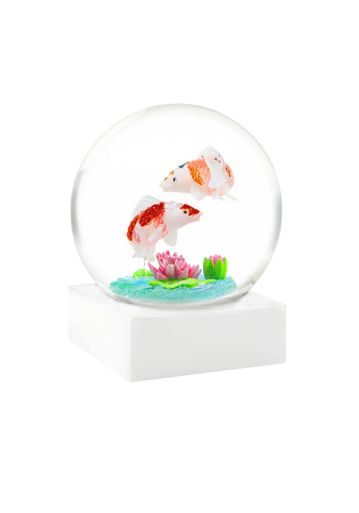 Boule A Neige Carpes Koi Et Fonds Marins - Blush Sélection Décoration