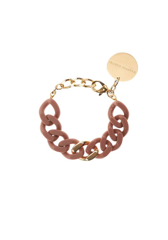 Bracelet Flat Chain Caramel - Vanessa Baroni