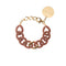 Flat Chain Bracelet Caramel