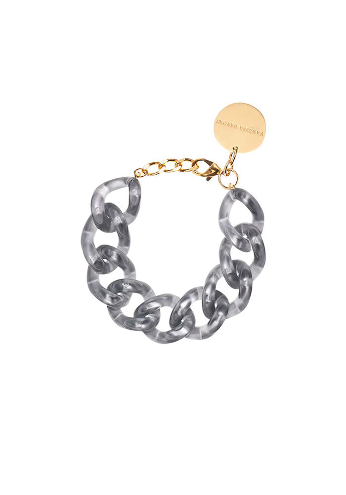 Bracelet Flat Chain Laguna Grey - Vanessa Baroni