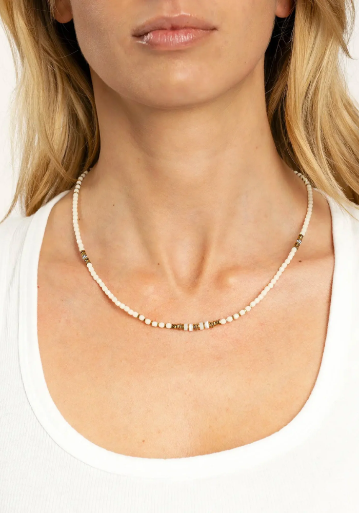 Bracelet 3 Tours Ou Collier Blondie Vanille - Têtes Blondes