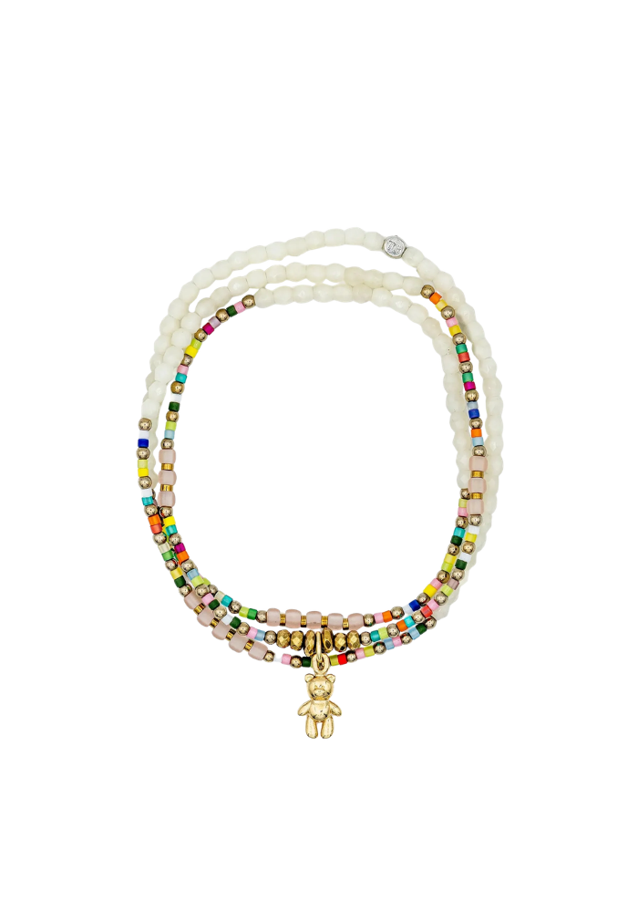 Bracelet 3 Tours Ou Collier Doudou Dede Dubai - Têtes Blondes
