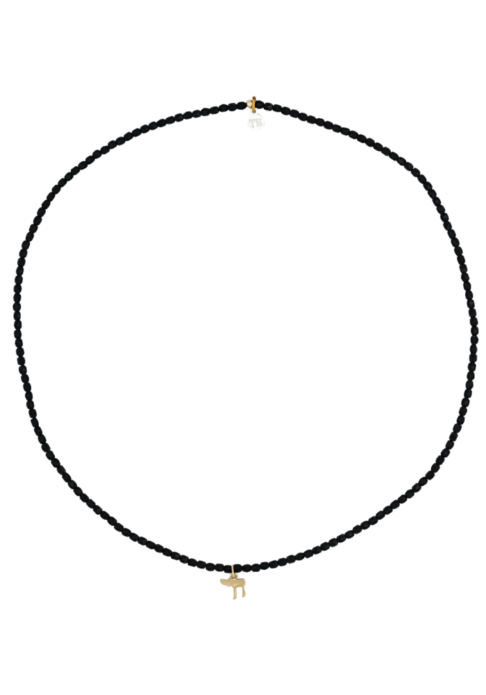Bracelet 3 Tours Ou Collier Hai Gold Noir Mat - Têtes Blondes