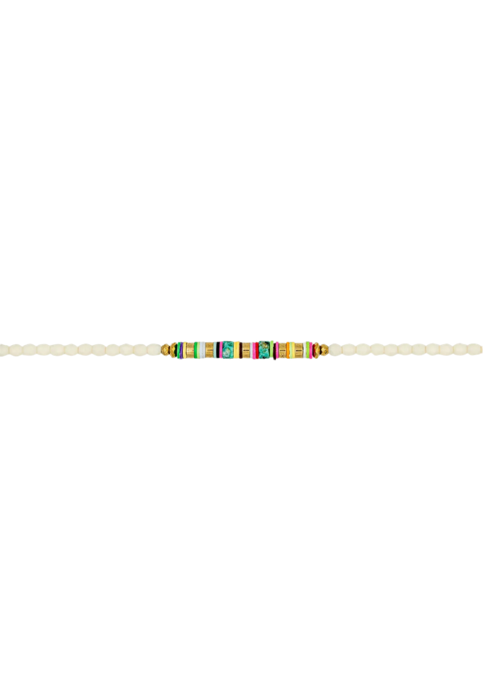 Bracelet 3 Tours Ou Collier Happy - Têtes Blondes