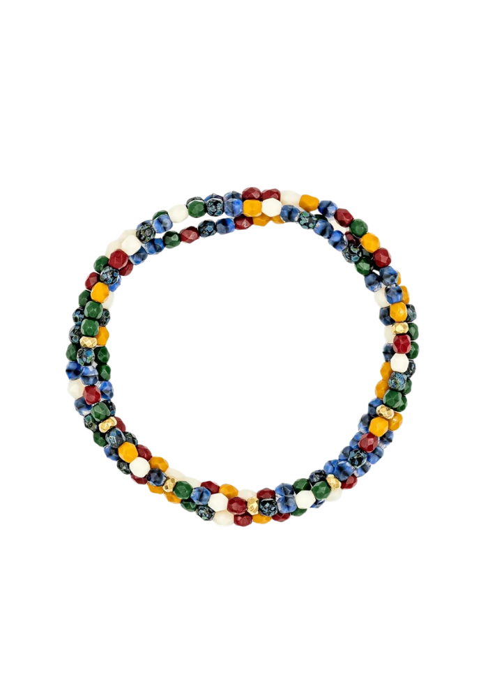 Bracelet 3 Tours Ou Collier Séville Multicolore - Têtes Blondes