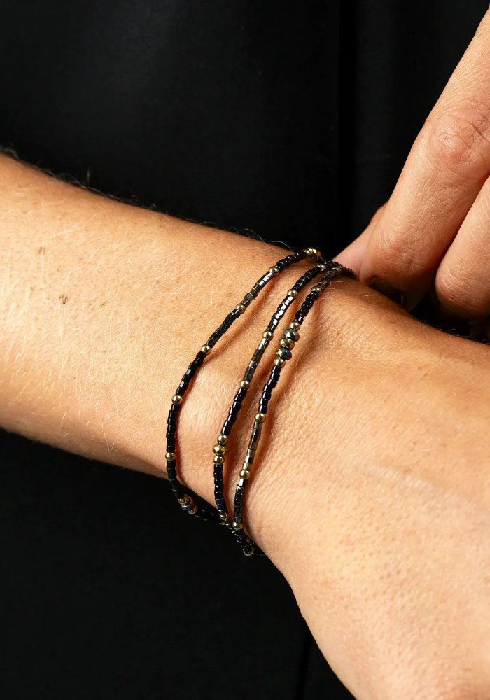 Bracelet 3 Tours ou Collier Stella - Têtes Blondes