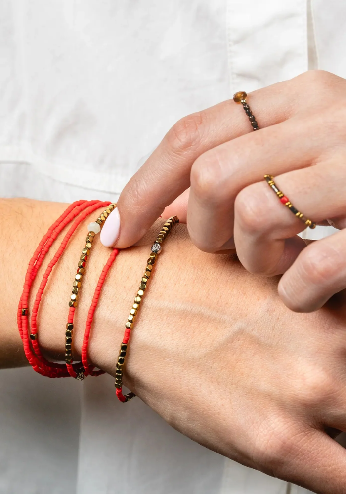 Bracelet 6 Tours Ou Sautoir Colette Slim - Têtes Blondes