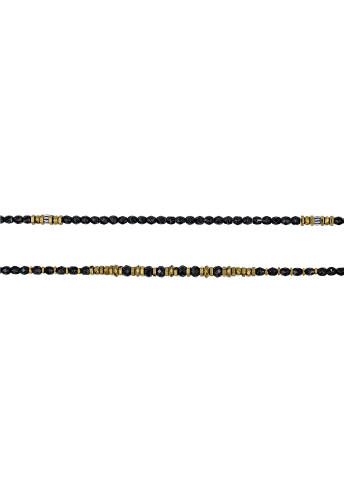 Bracelet 6 Tours ou Collier Blondie Midnight - Têtes Blondes