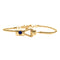 Gold Plated Lapis Lazuli Horizontal Fastening Bass String Bracelet