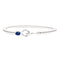 Bracelet Hook Corde De Basse Big Argent Lapis