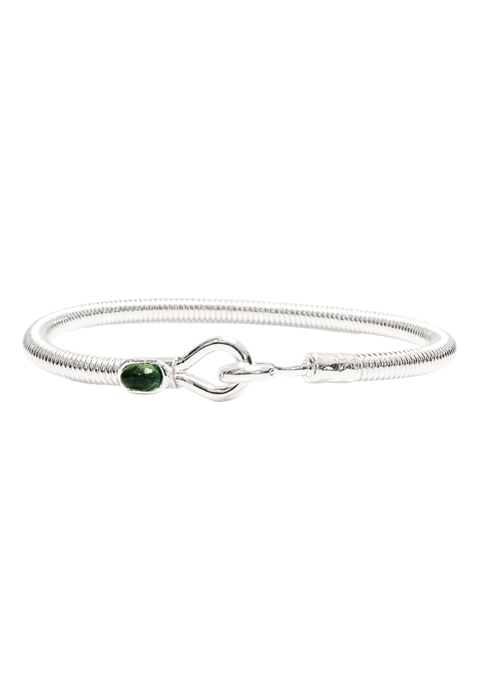 Bracelet Hook Pierre En Corde De Basse Big Malachite - Sing A Song