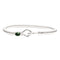 Bracelet Hook Corde De Basse Big Argent Malachite